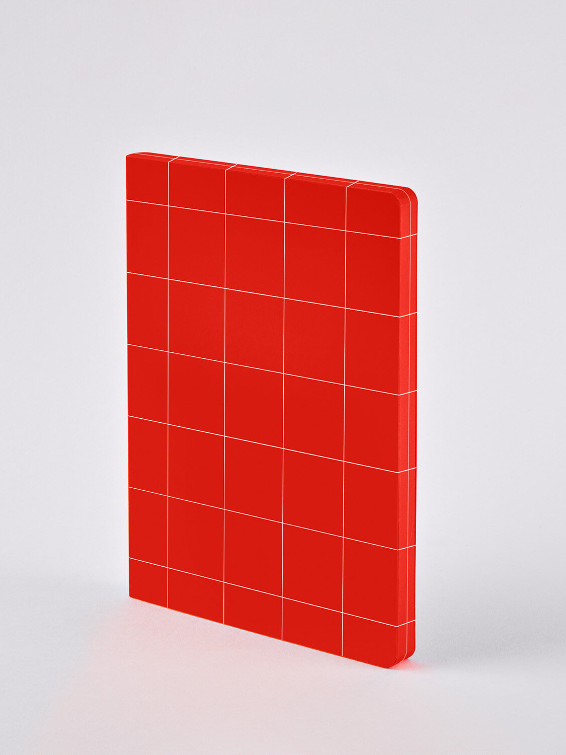 Red Grid Notizbuch