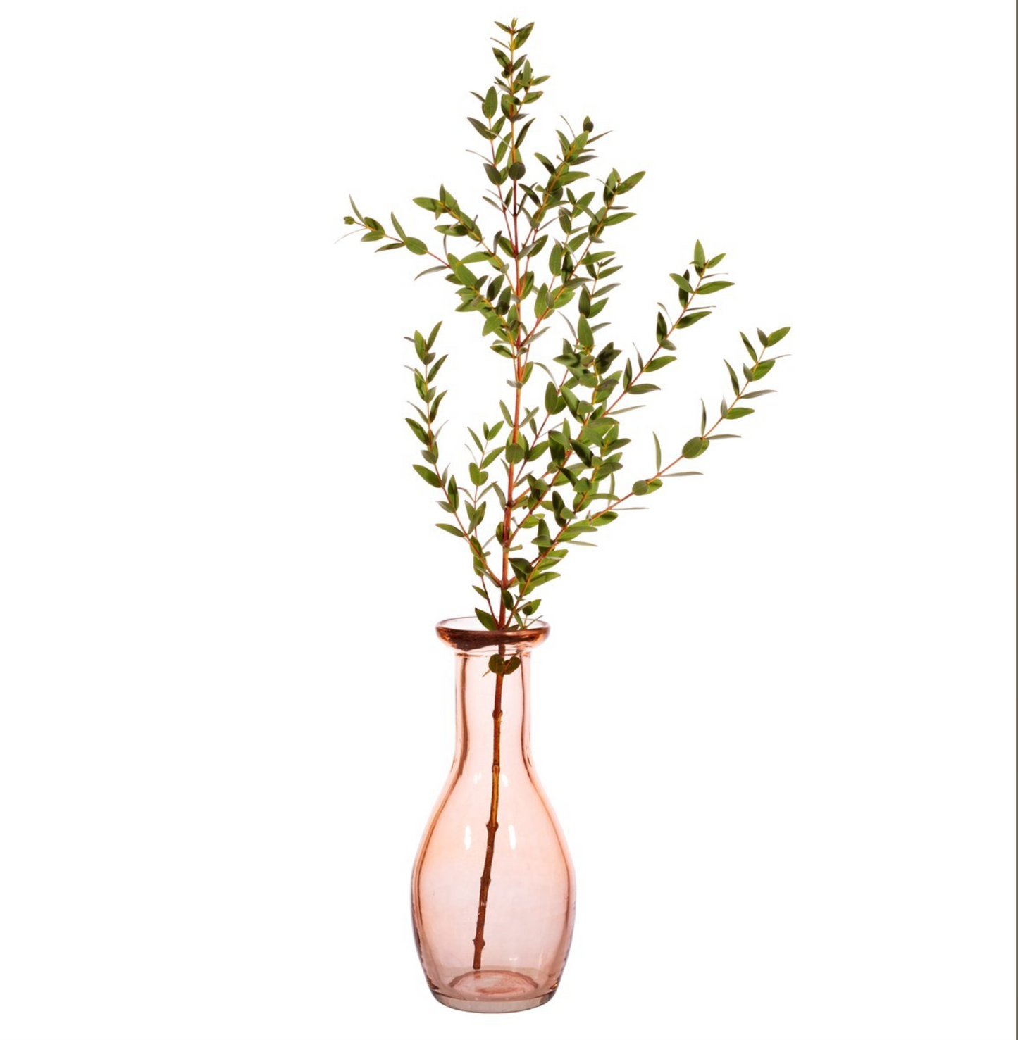 Recycled Glass Bud Vase Pale Pink