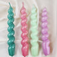 GLOSSY TWISTED CANDLE short