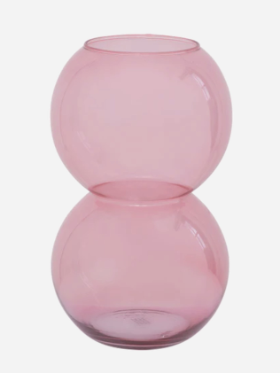 Clear Vase Brandied Apricot